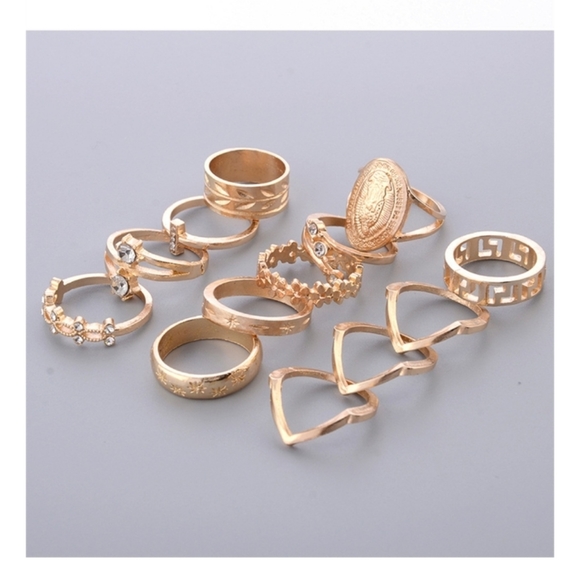 ๐15pc Virgin Mary Fatima Hwart Gold Ring Se - Picture 2 of 8